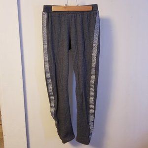 Silver striped gray sweatpants
